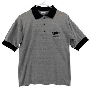 VTG New York New York Polo Shirt Mens Medium NYNY Hotel Casino Las Vegas Logo